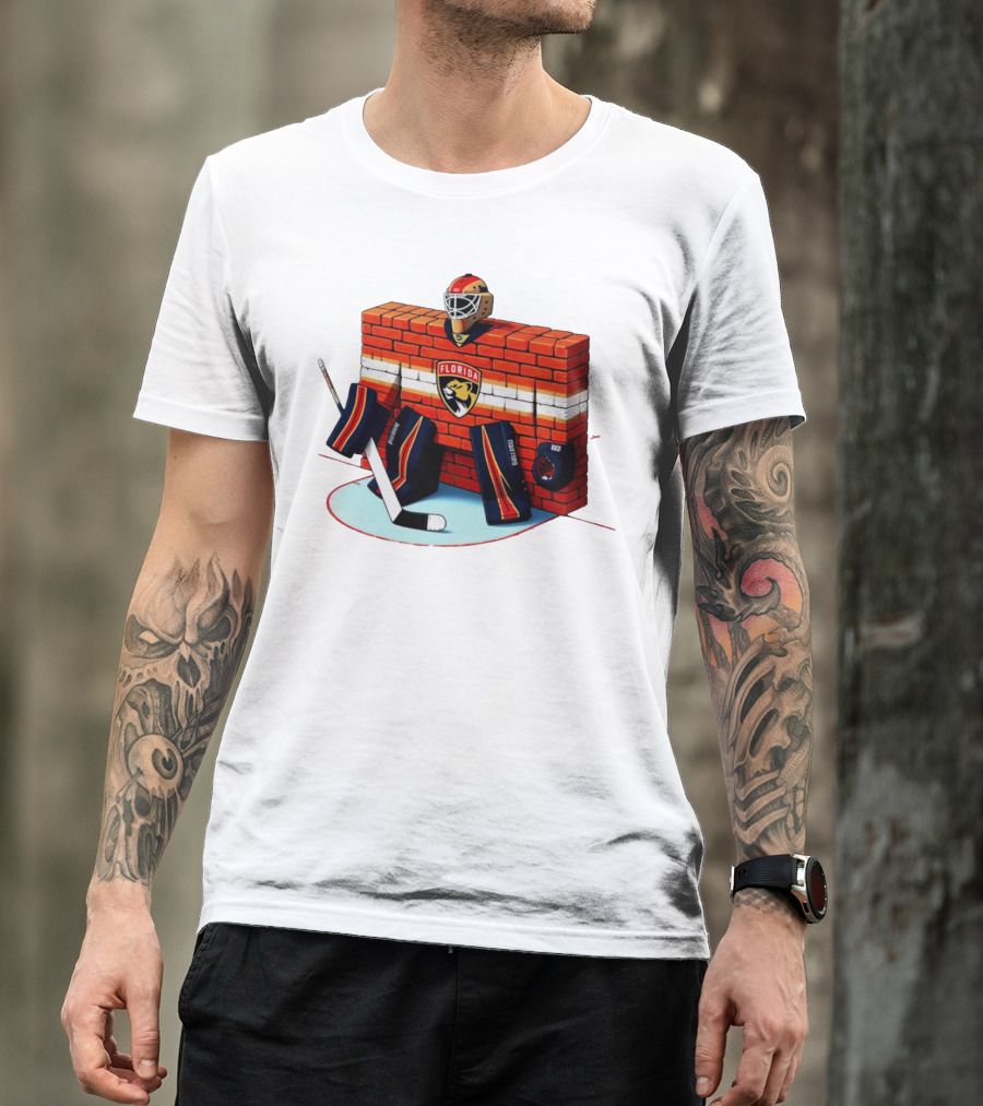 Florida Panthers Brick Wall Goalie Bod T-Shirt