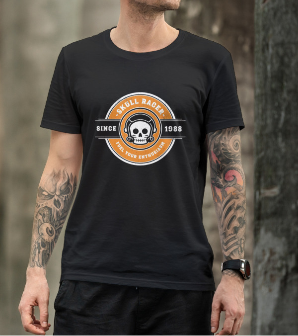 SKULL RACER FUEL YOUR ENTHUSIASM SINCE 1988 T-Shirt