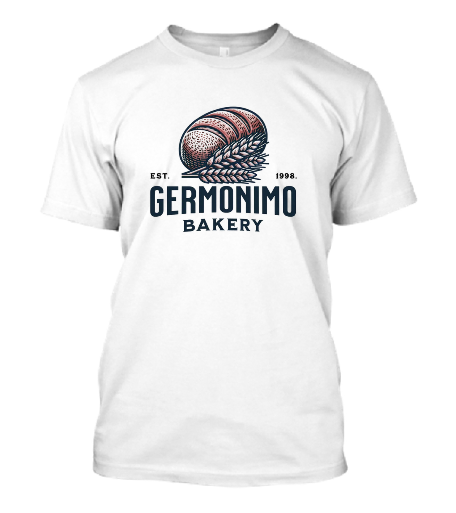 GERMONIMO BAKERY EST. 1998 VINTAGE STYLE BREAD AND WHEAT T-Shirt
