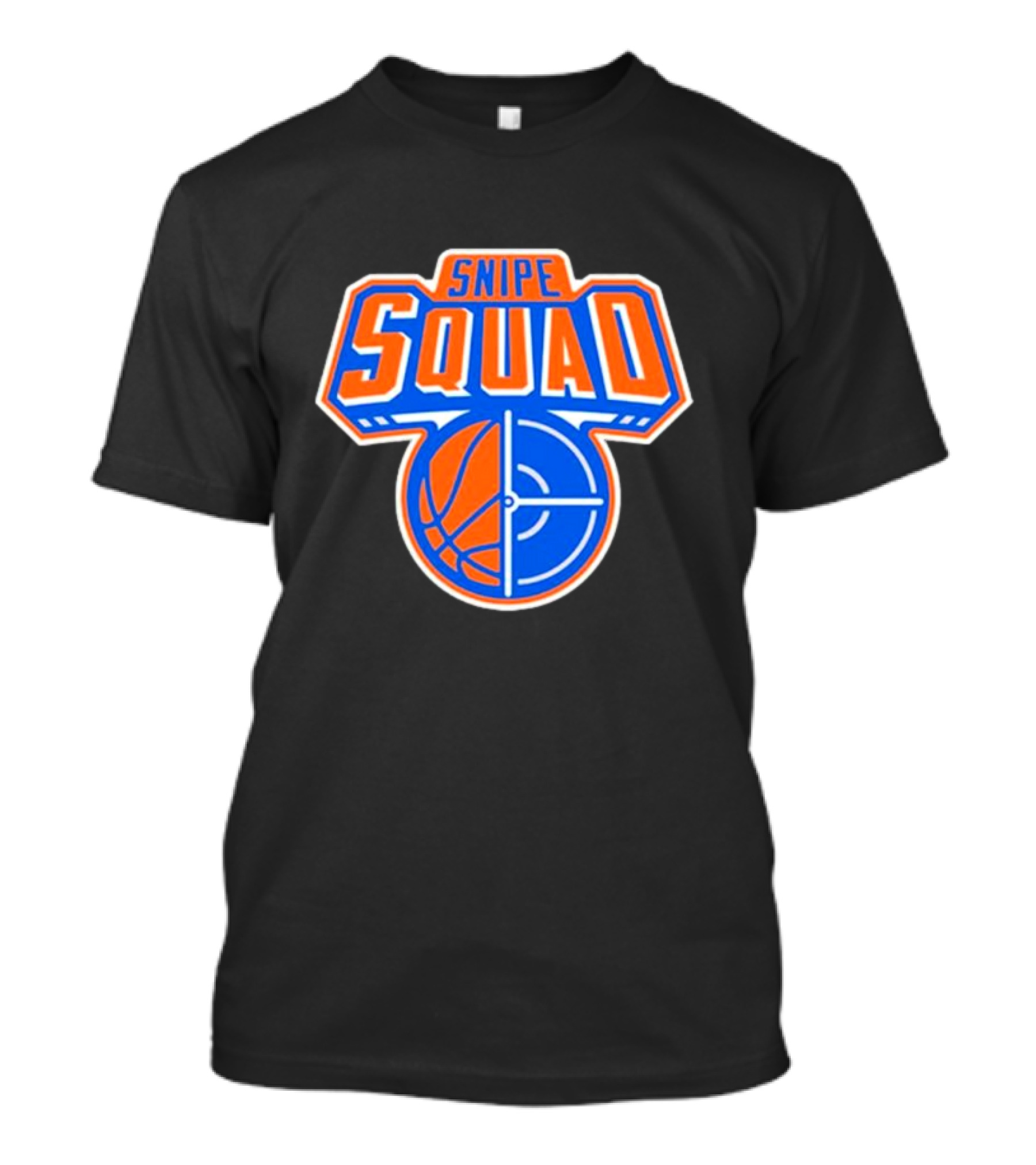 Snipe Squad Basketball Logo With Oklahoma City Thunder Colors T-Shirt