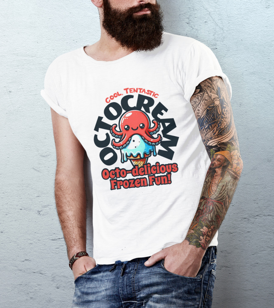 Cool Tentastic Octo-delicious Frozen Fun Octocream T-Shirt
