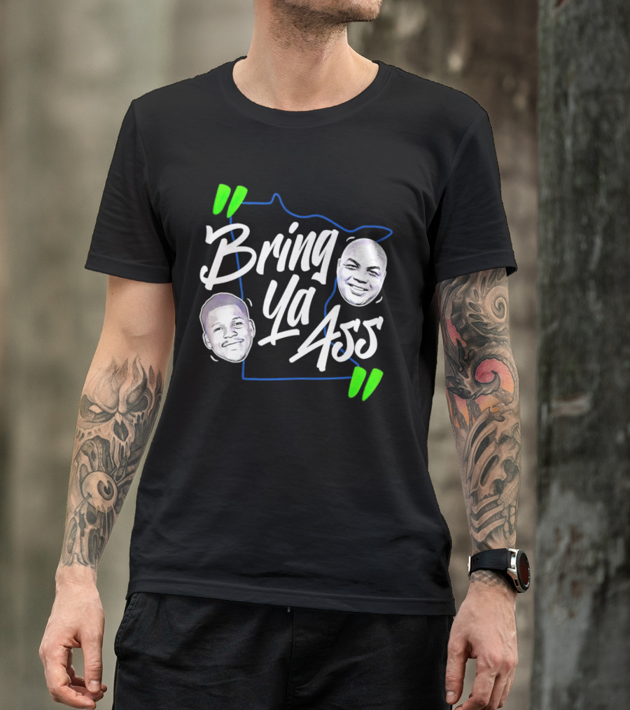 Anthony Edwards Charles Barkley Bring Ya Ass Minnesota Shape T-Shirt