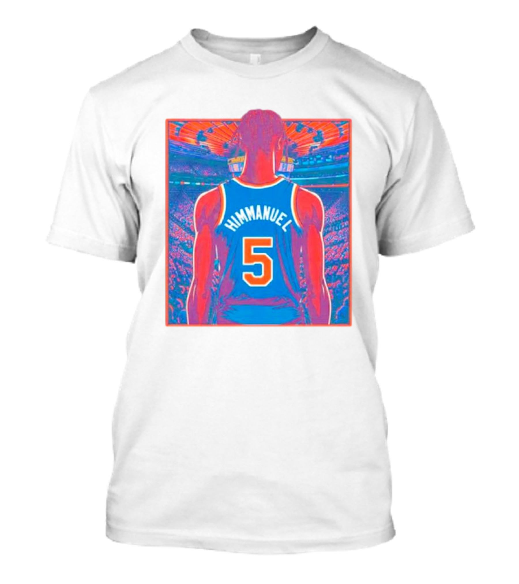 HIMMANUEL 5 New York Knicks Basketball Jersey In Vibrant Arena Scene T-Shirt