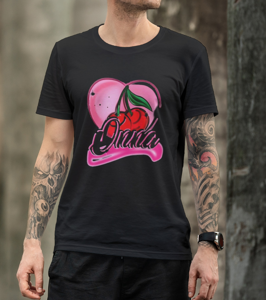 Onna Cherry Heart Pink T-Shirt