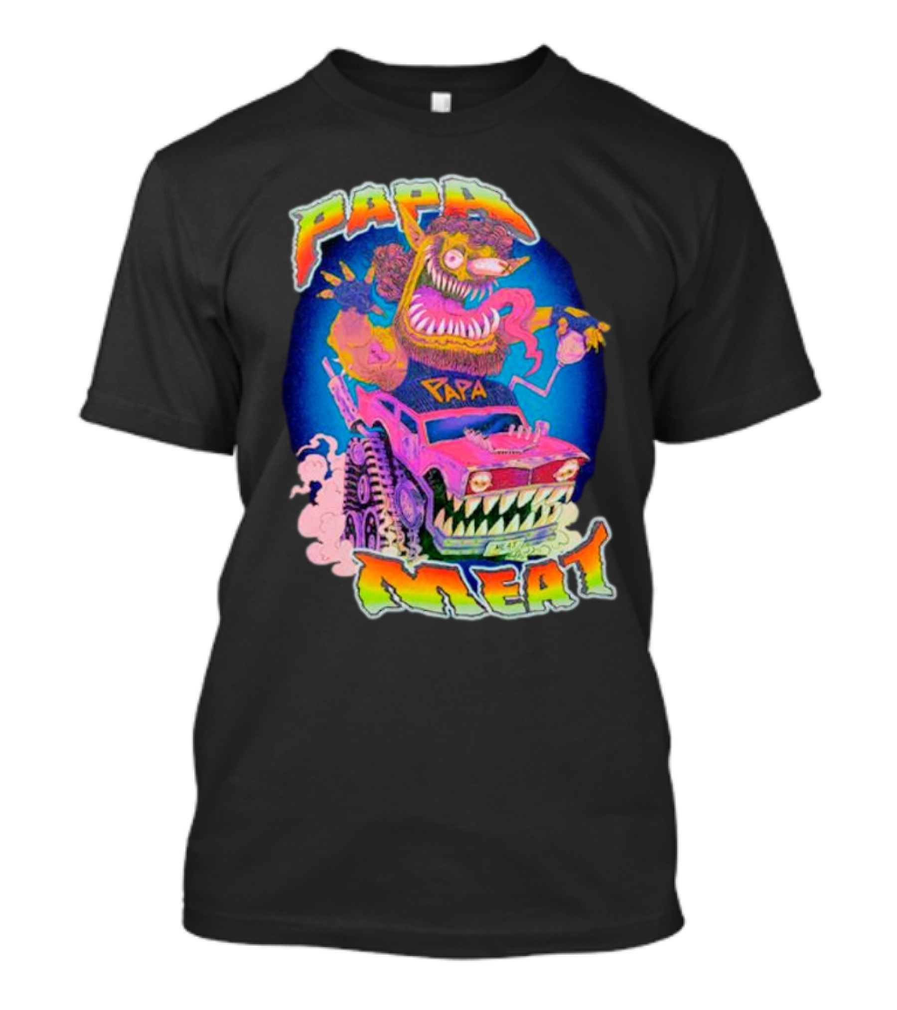 PAPA MEAT GRILLHOU5E MONSTER CAR T-Shirt