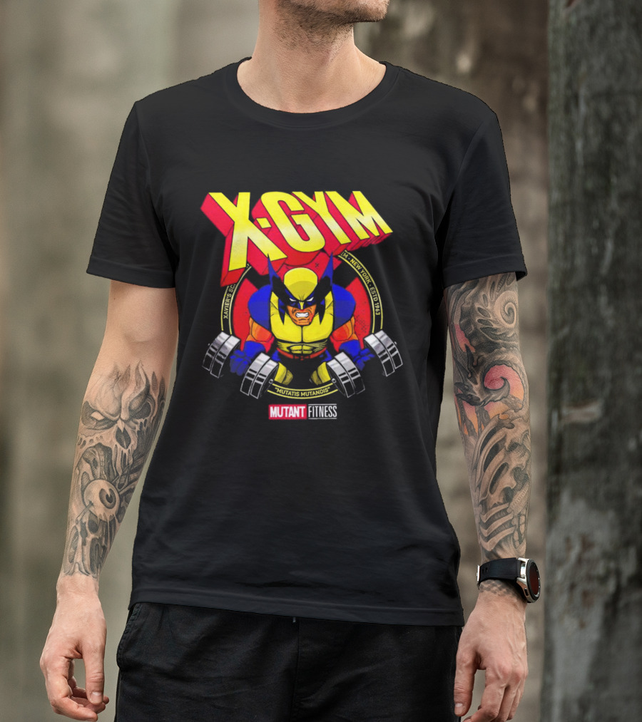 X-Gym Mutant Fitness Mutatis Mutandis Xavier N.Y. Wolverine T-Shirt
