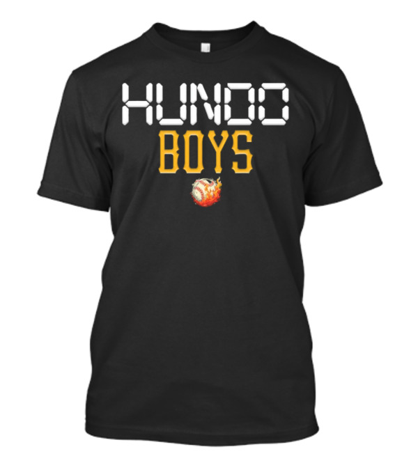 Hundo Boys Baseball Flame T-Shirt