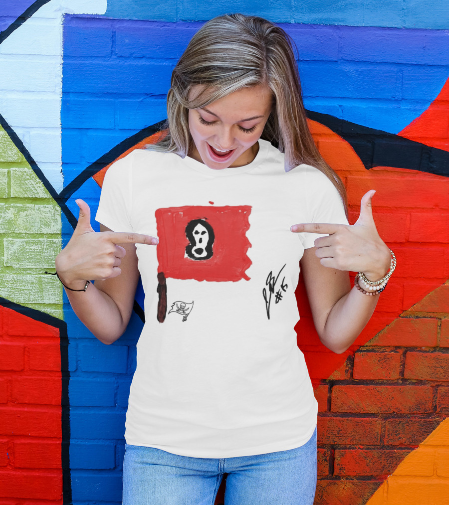 Rookies Paint Tampa Bay Buccaneers Flag Artwork #15 T-Shirt