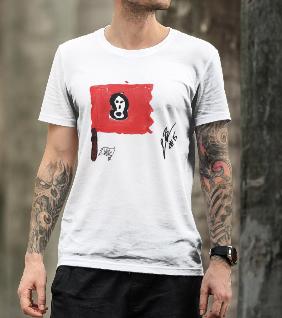 Rookies Paint Tampa Bay Buccaneers Flag Artwork #15 T-Shirt