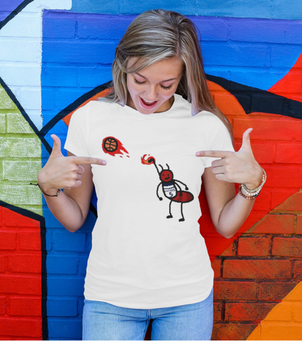 Anthony Edwards Minnesota Timberwolves Fire Ant Basketball T-Shirt