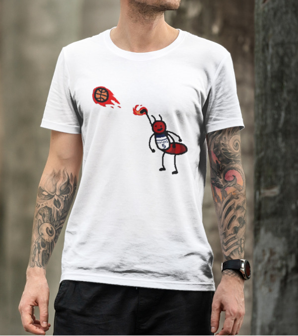 Anthony Edwards Minnesota Timberwolves Fire Ant Basketball T-Shirt