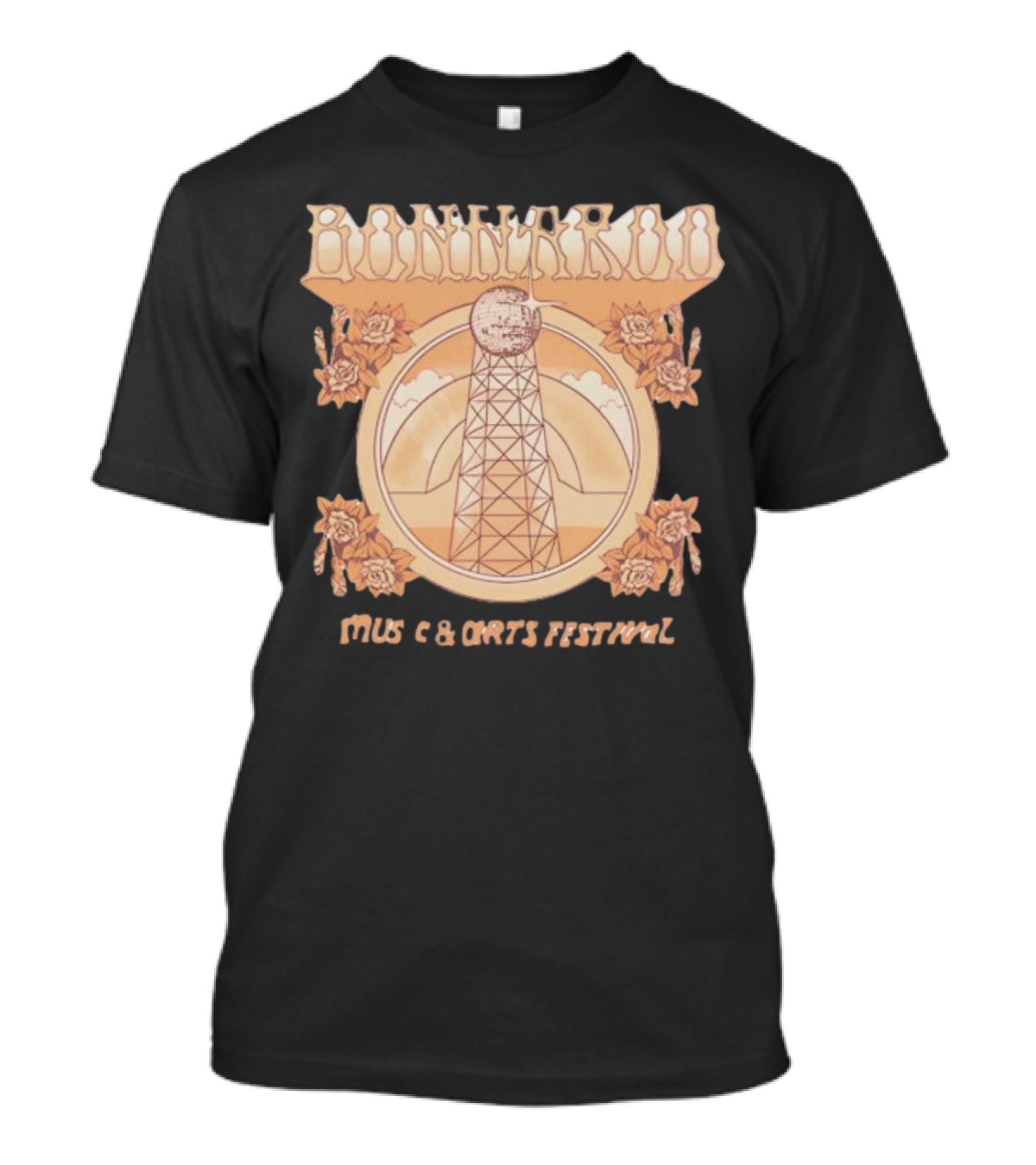 Bonnaroo Music And Arts Festival Disco Tower 2024 Lineup Roses T-Shirt
