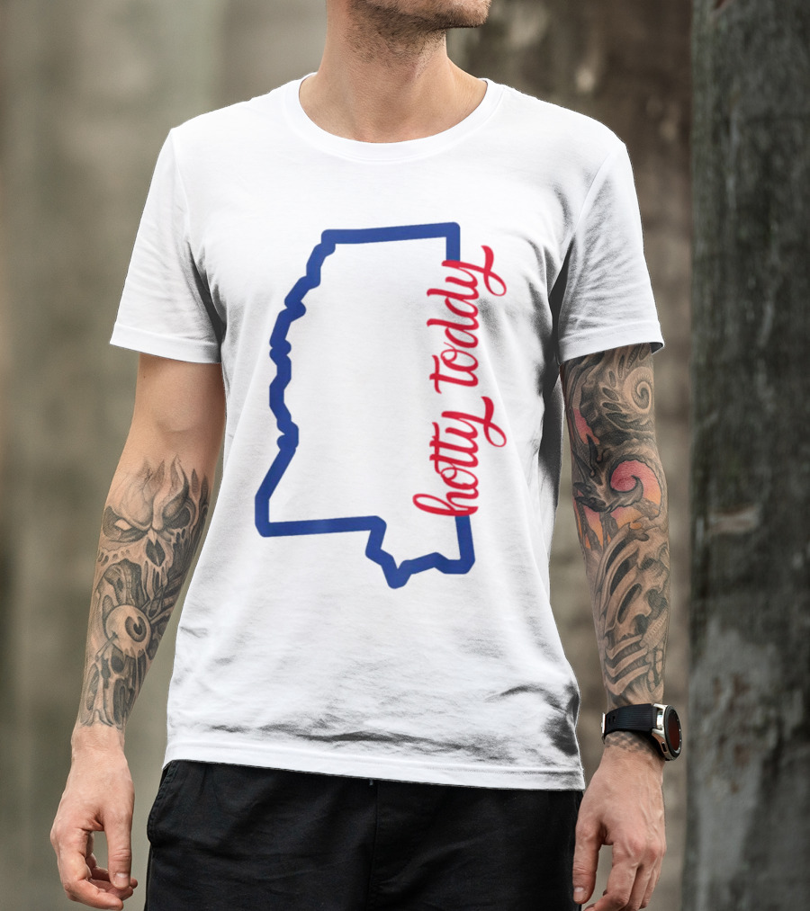 Mississippi Map Hotty Toddy T-Shirt