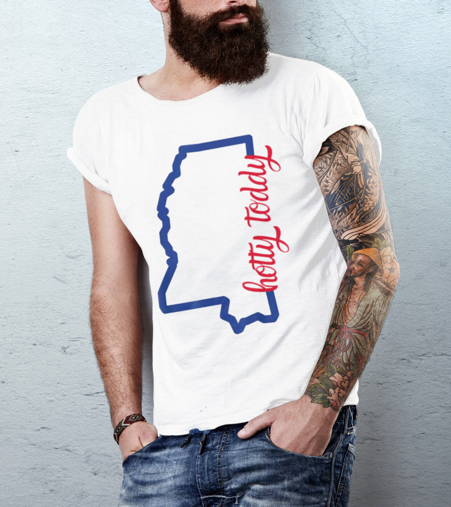 Mississippi Map Hotty Toddy T-Shirt