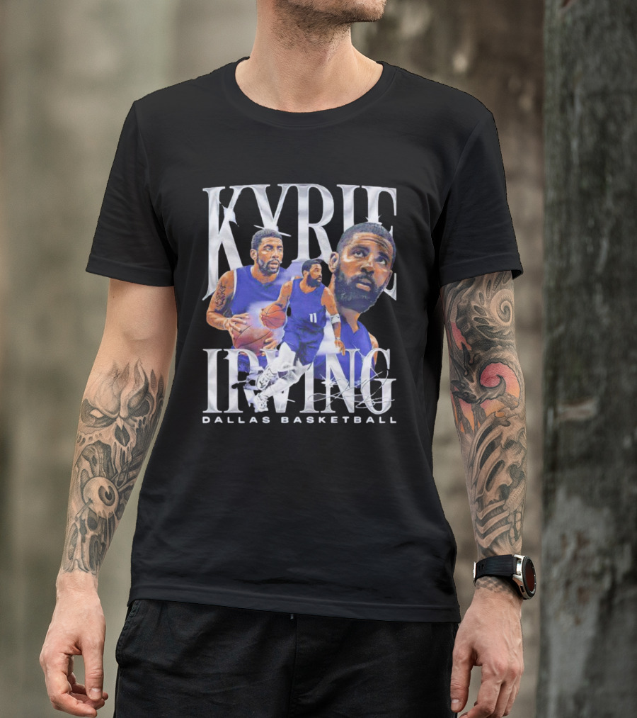 Kyrie Irving Dallas Basketball Vintage Retro Athlete Action T-Shirt