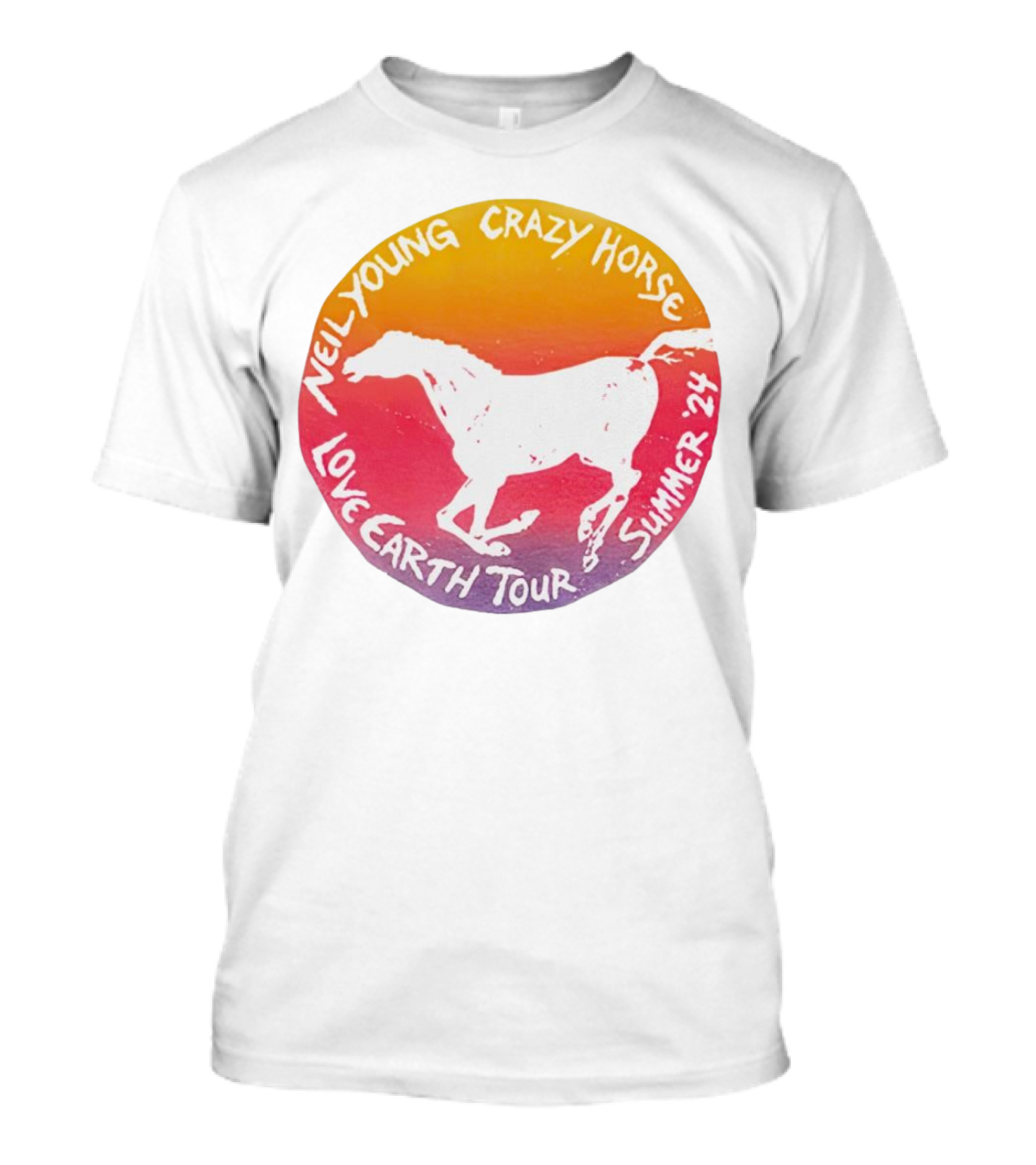Neil Young Crazy Horse Love Earth Tour Summer 24 T-Shirt