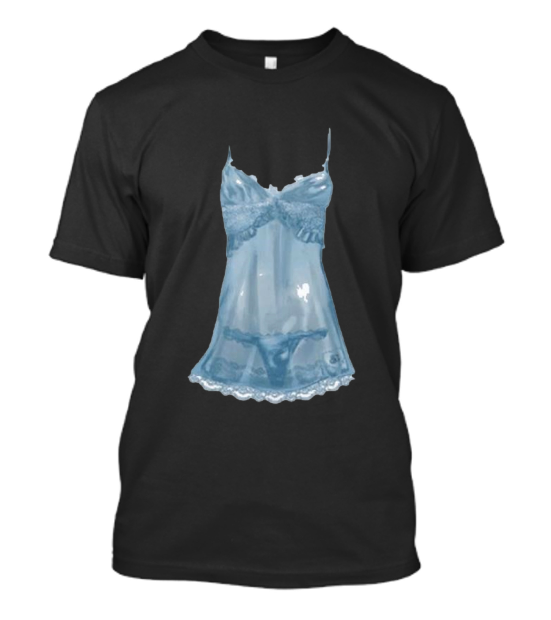 Sabrina Carpenter Blue Lingerie Nightwear T-Shirt