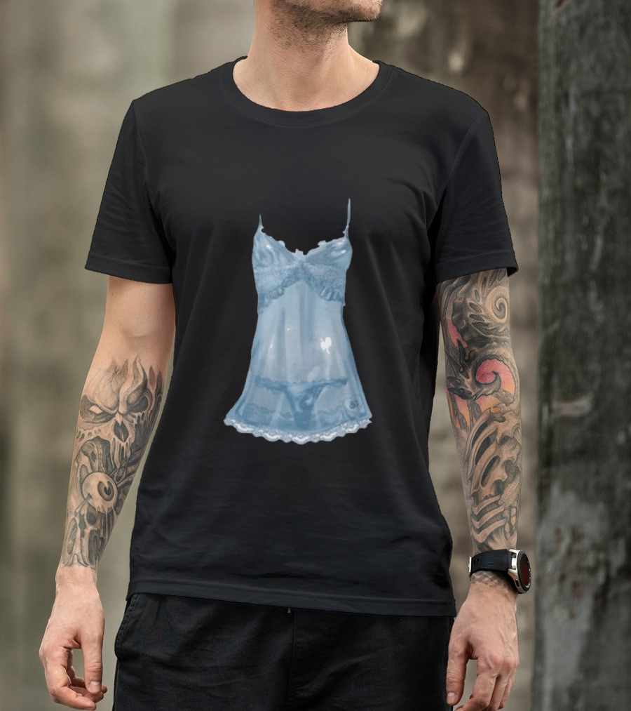 Sabrina Carpenter Blue Lingerie Nightwear T-Shirt
