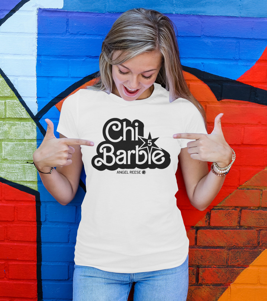 ChiBarbie Angel Reese Chicago Sky 5 Star T-Shirt