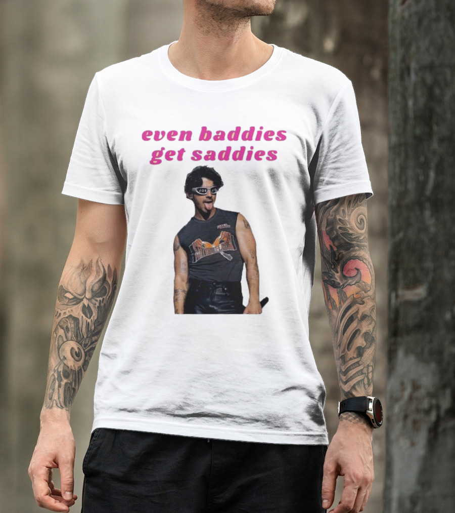 Joe Jonas Even Baddies Get Saddies Rocker T-Shirt