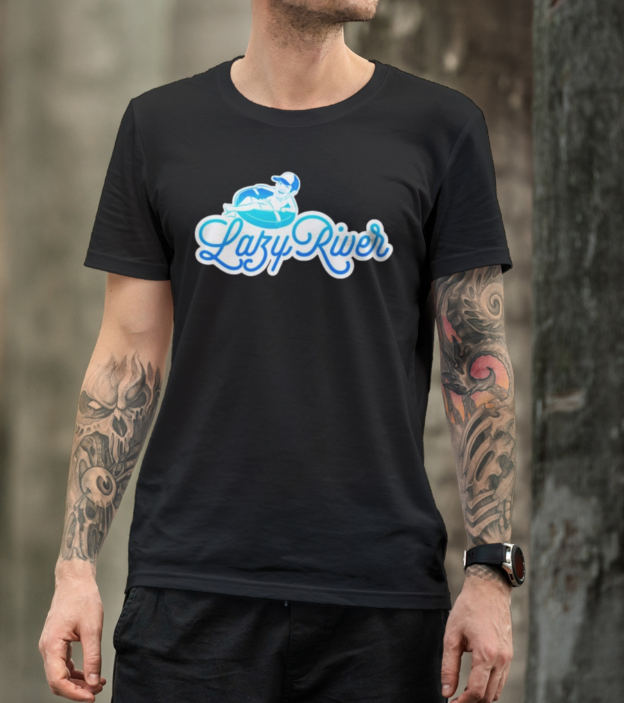 Lazy River Float Chill Relaxation Cartoon T-Shirt