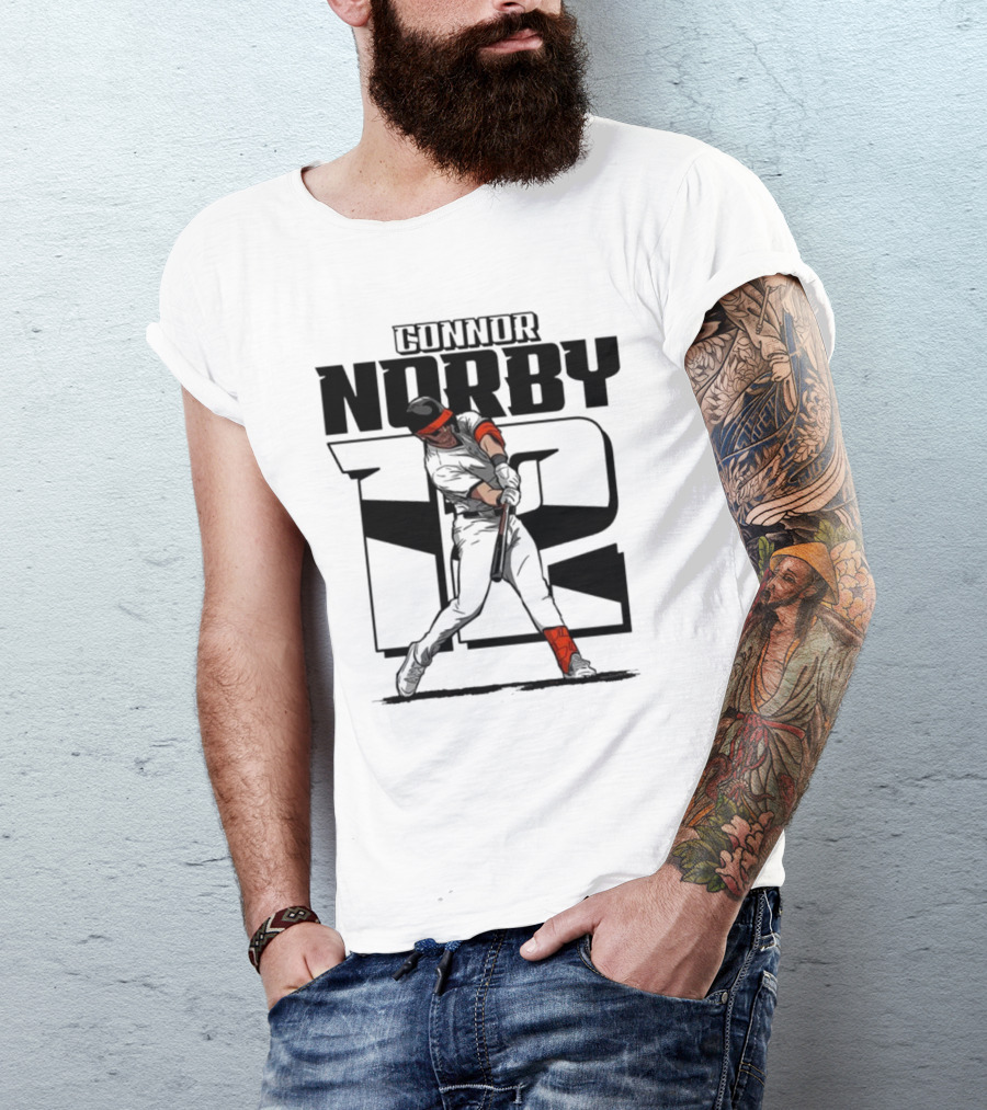 Connor Norby Baltimore Orioles Number 12 Player T-Shirt