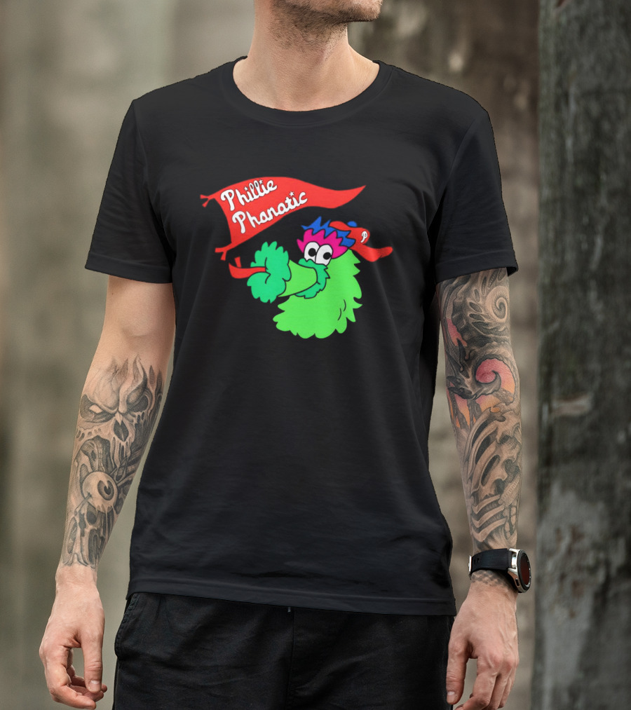 Phillie Phanatic Philadelphia Phillies Mascot Banner T-Shirt