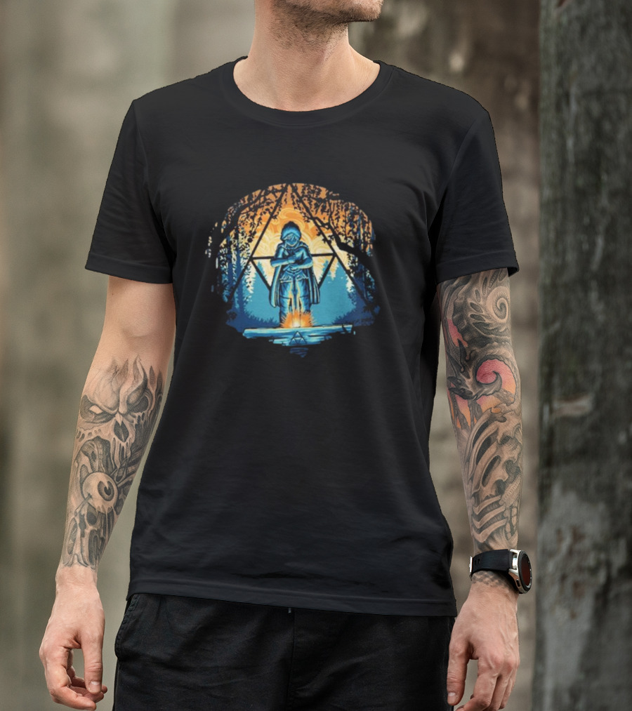 Zelda Triforce Sword Forest Twilight Adventure T-Shirt