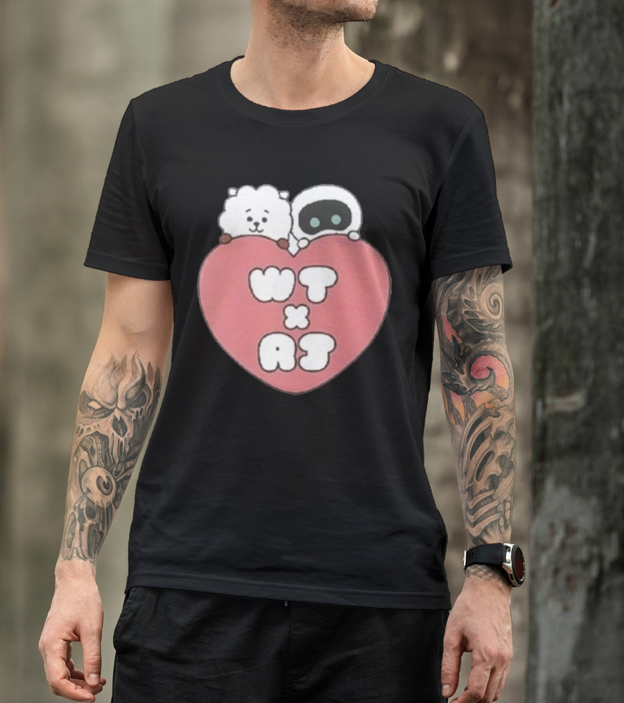 WT X RJ Heart Cute Collaboration T-Shirt