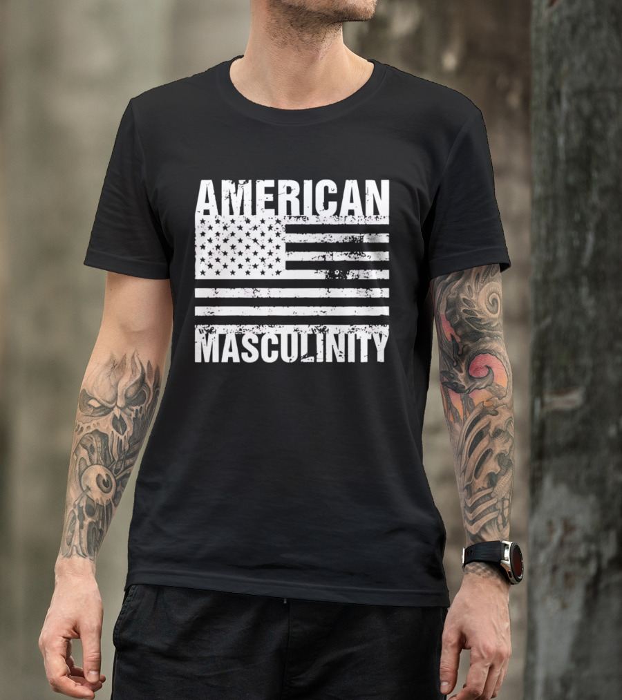 AMERICAN MASCULINITY USA FLAG T-Shirt