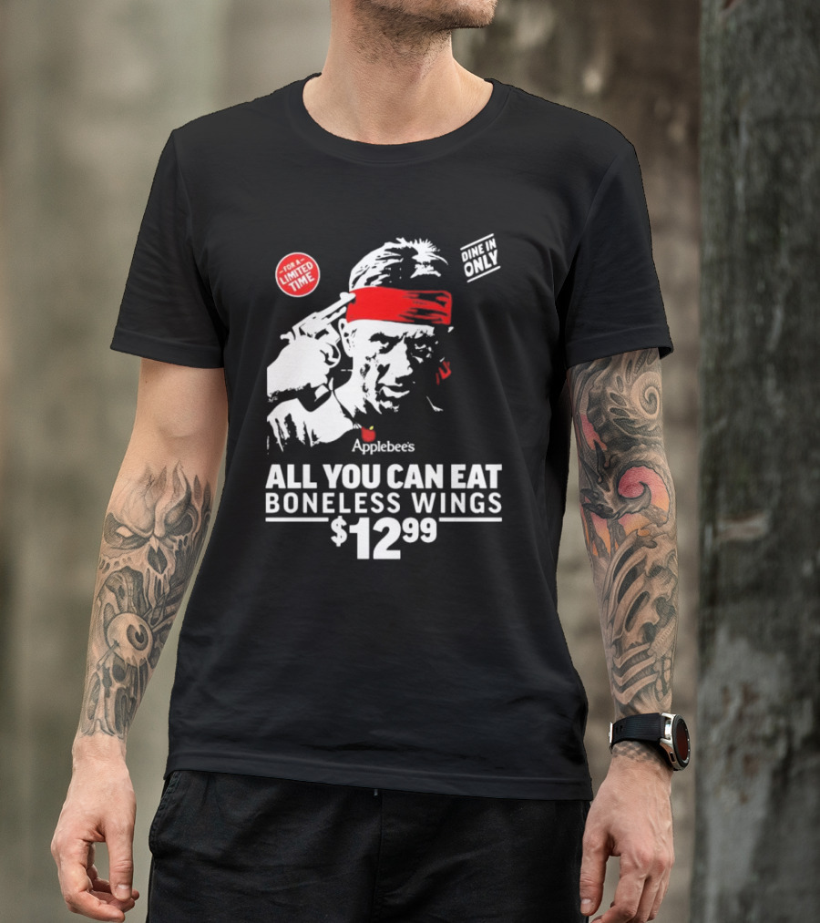 Applebee's All You Can Eat Boneless Wings Dine In Only For A Limited Time $12.99 T-Shirt