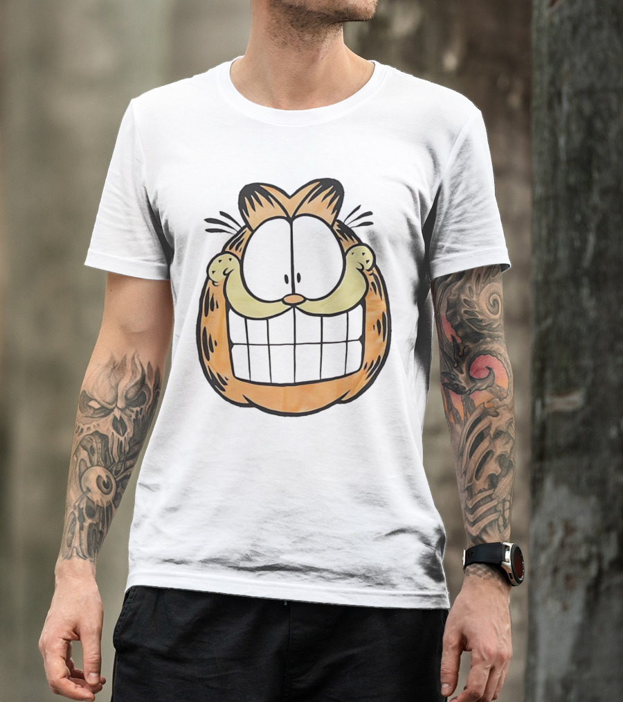 Garfield Big Face Classic Retro Comic Cat T-Shirt