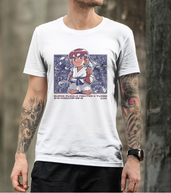 Super Puzzle Fighter II Turbo Character Lineup T-Shirt