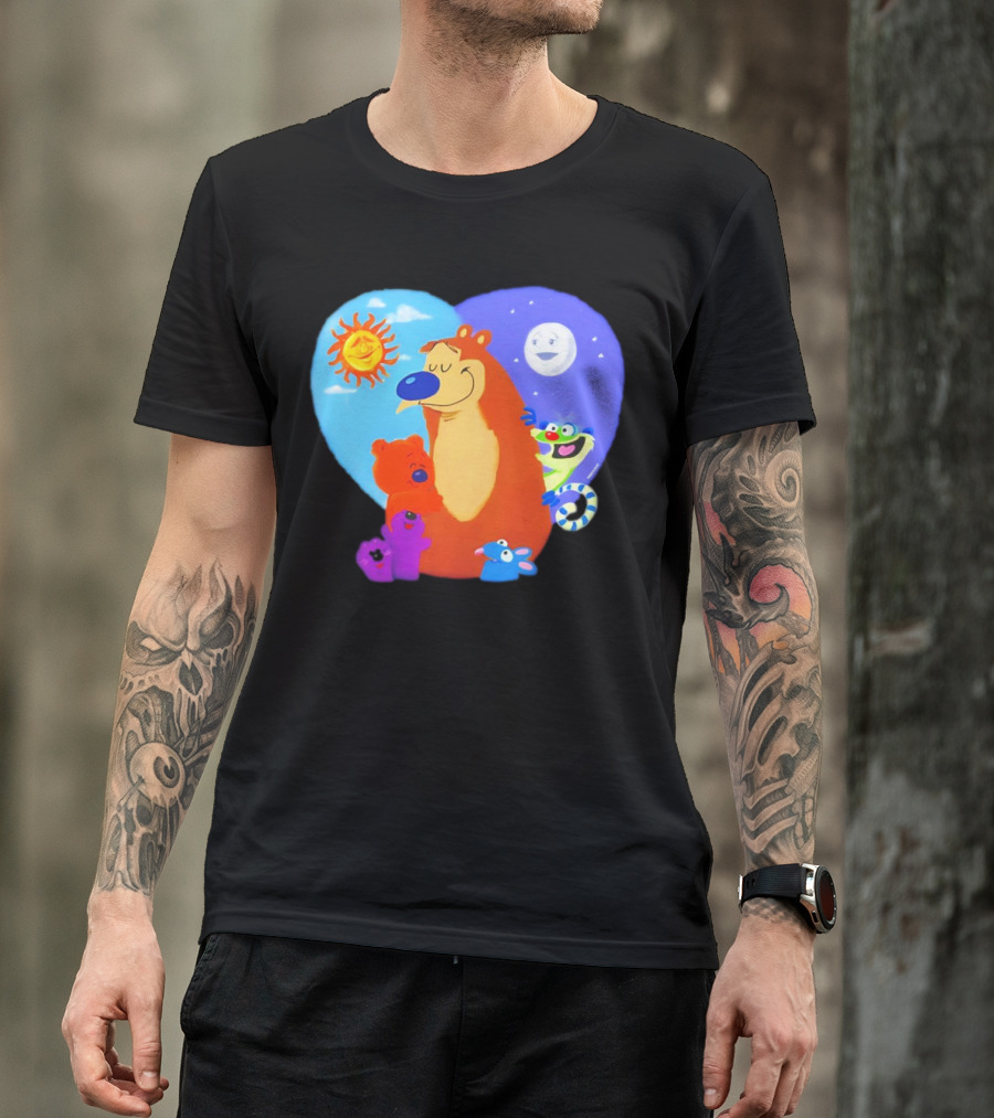 Bear In The Big Blue House Muppet History With Sun And Moon Characters T-Shirt