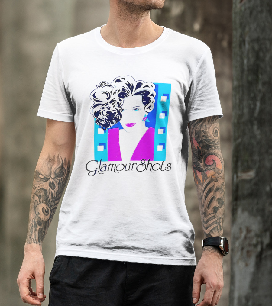 Retro 80s Glamour Shots Abstract T-Shirt