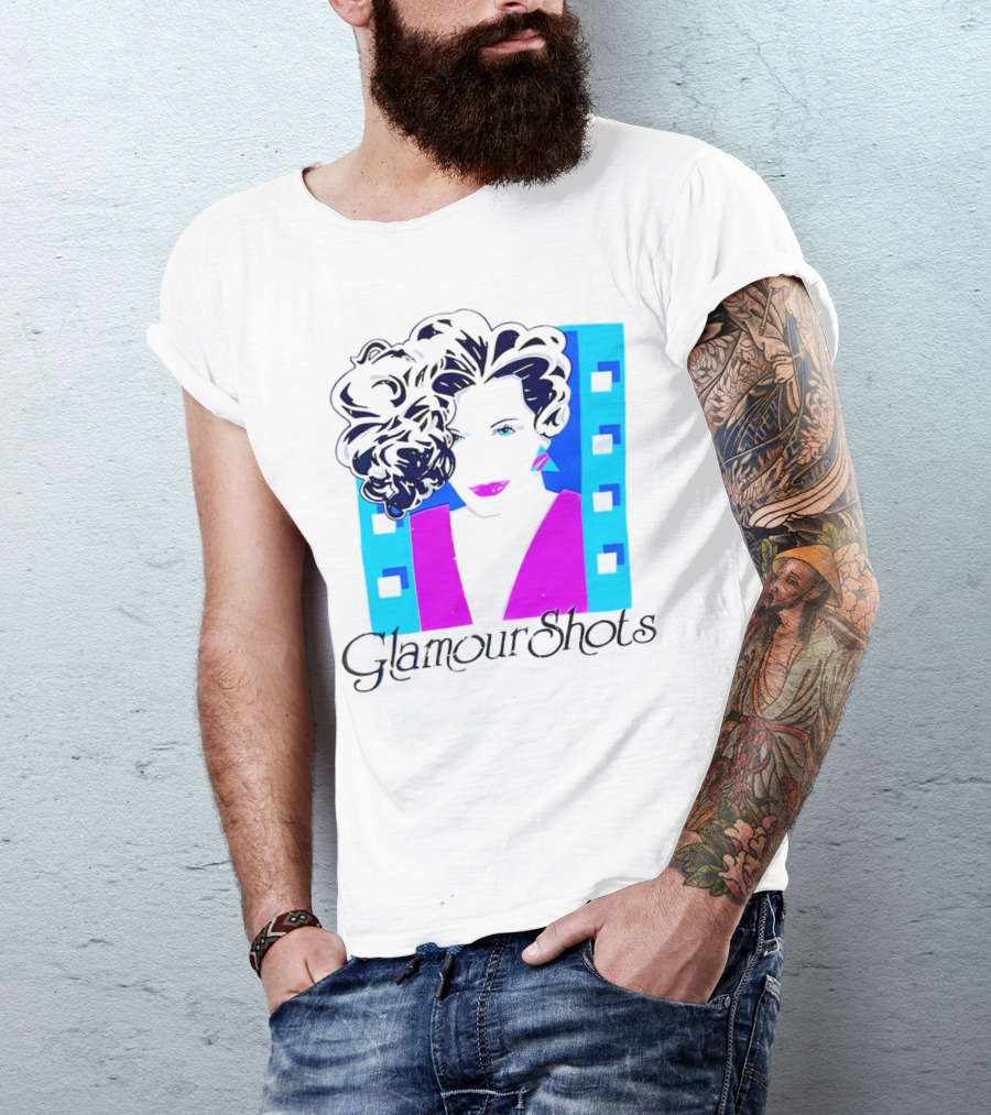 Retro 80s Glamour Shots Abstract T-Shirt