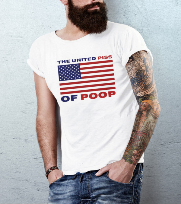 The United Piss Of Poop America Flag T-Shirt
