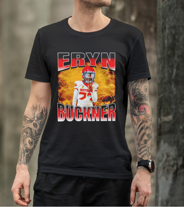 Eryn Buckner Southern Football Vintage Style With Lightning Background T-Shirt