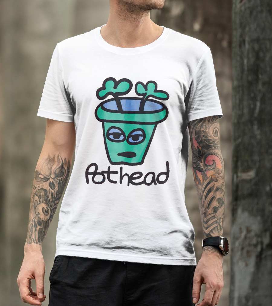 For The Homies Pothead Plant Cartoon T-Shirt