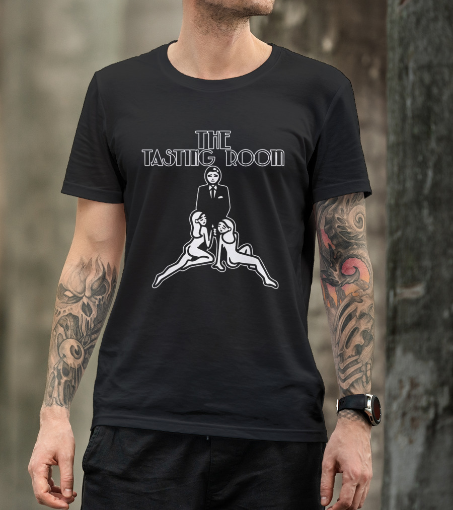 The Tasting Room Sophisticated Style With Two Figures T-Shirt