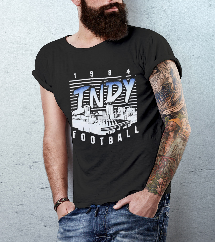 1984 Indy Football Skyline T-Shirt