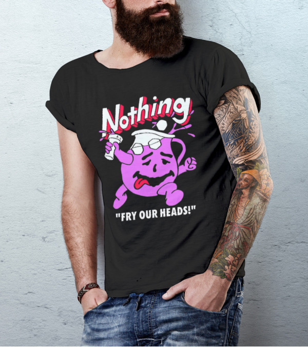 Nothing Fry Our Heads Purple Pitcher Character T-Shirt