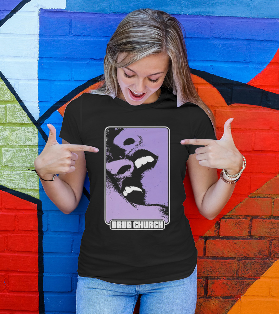 Drug Church Purple Lips Pure Noise T-Shirt