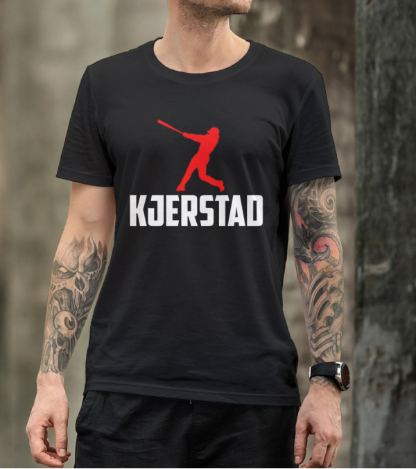 Kjerstad Baseball Player Silhouette Baltimore Orioles T-Shirt