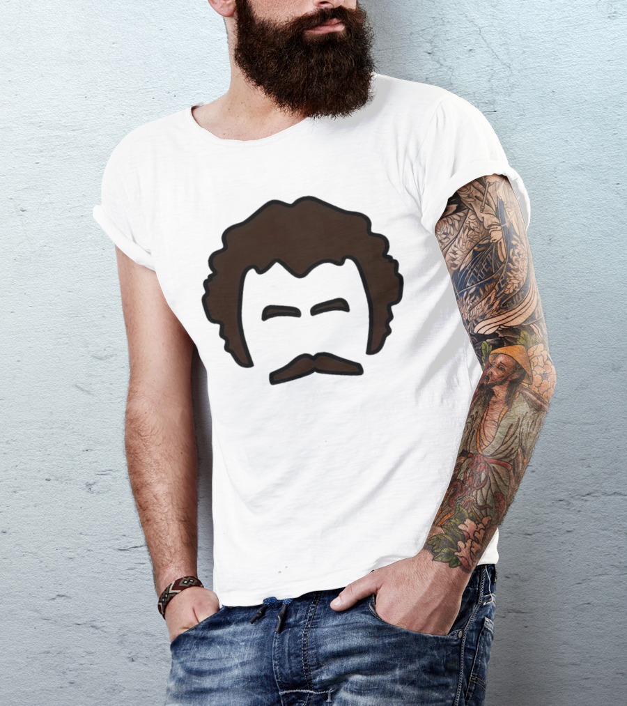 John Oates Mustache Hair T-Shirt