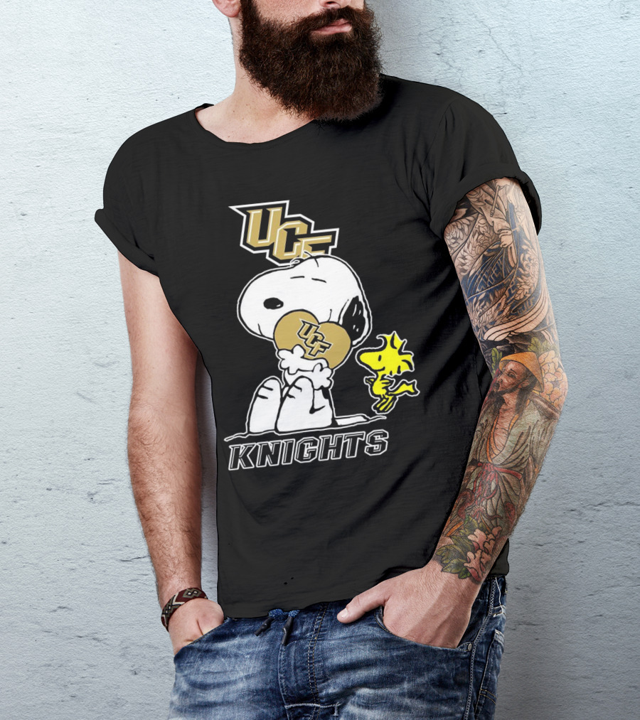 Snoopy And Woodstock UCF Knights Football Team Spirit T-Shirt