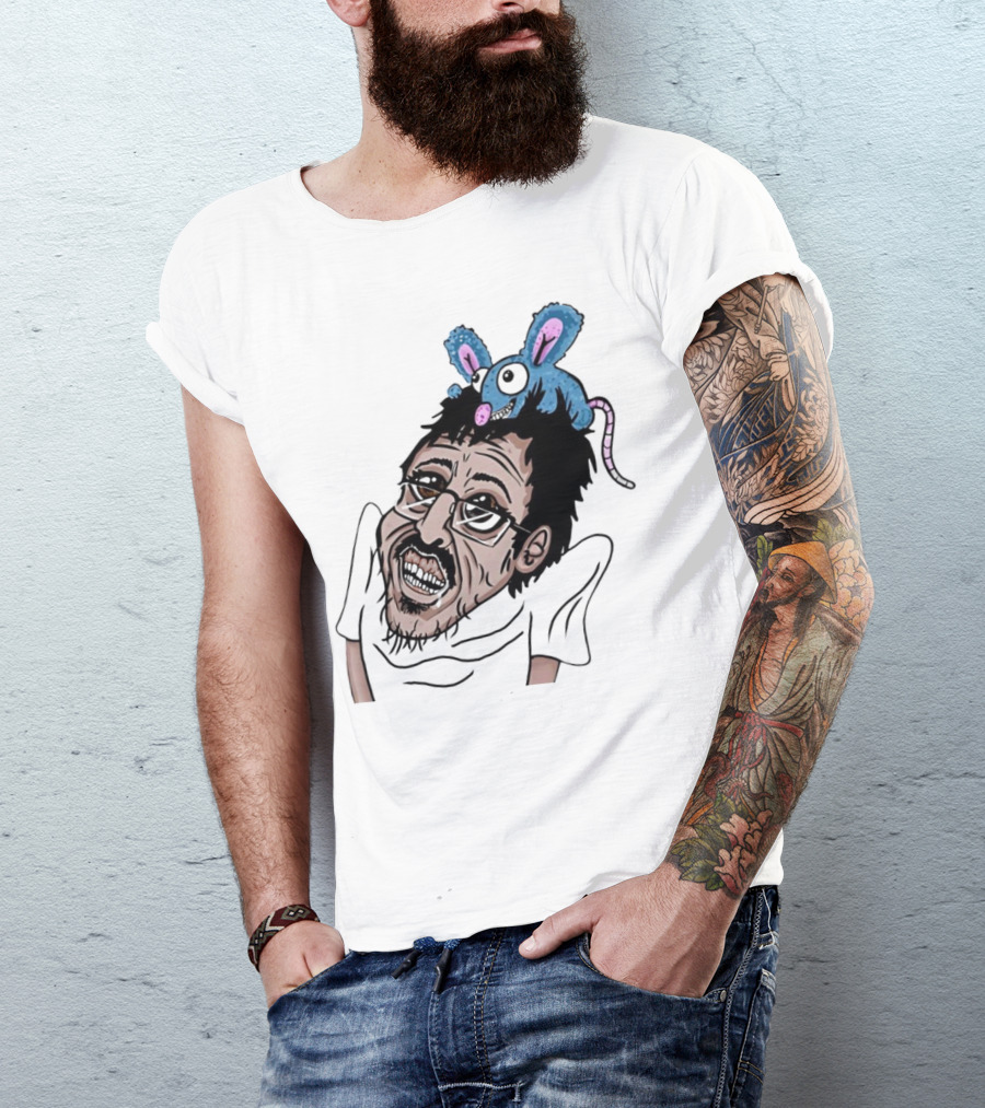 Ricky Berwick With Cartoon Rat On Head T-Shirt
