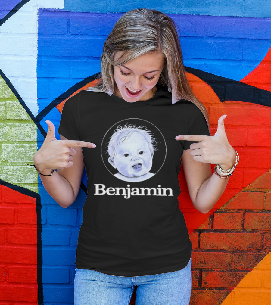 Garrett Watts Baby Benjamin Funny Sketch Drawing T-Shirt