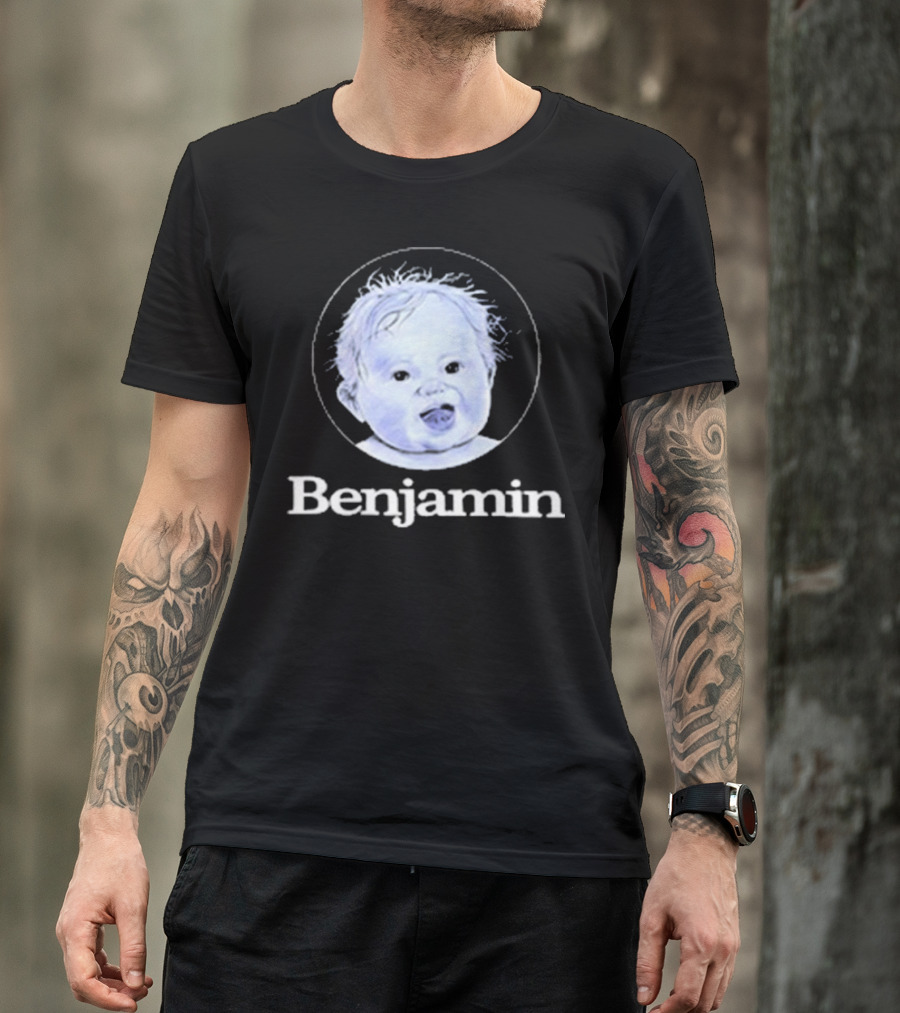 Garrett Watts Baby Benjamin Funny Sketch Drawing T-Shirt