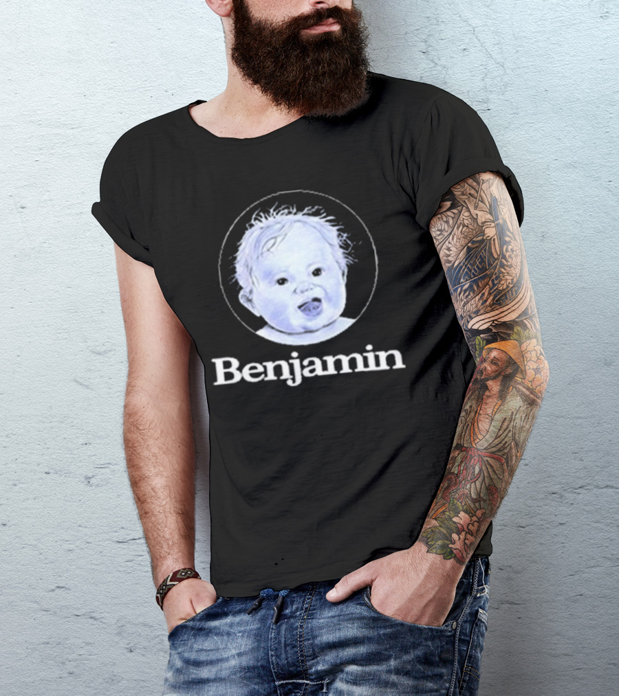 Garrett Watts Baby Benjamin Funny Sketch Drawing T-Shirt